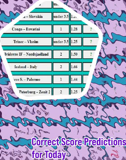 Good correct score today