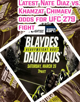 Odds for ufc fights tonight